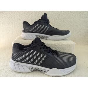 WOMEN'S K-SWISS HYPERCOURT EXPRESS 2 TENNIS SHOES (BLACK/WHITE) SZ 7.5